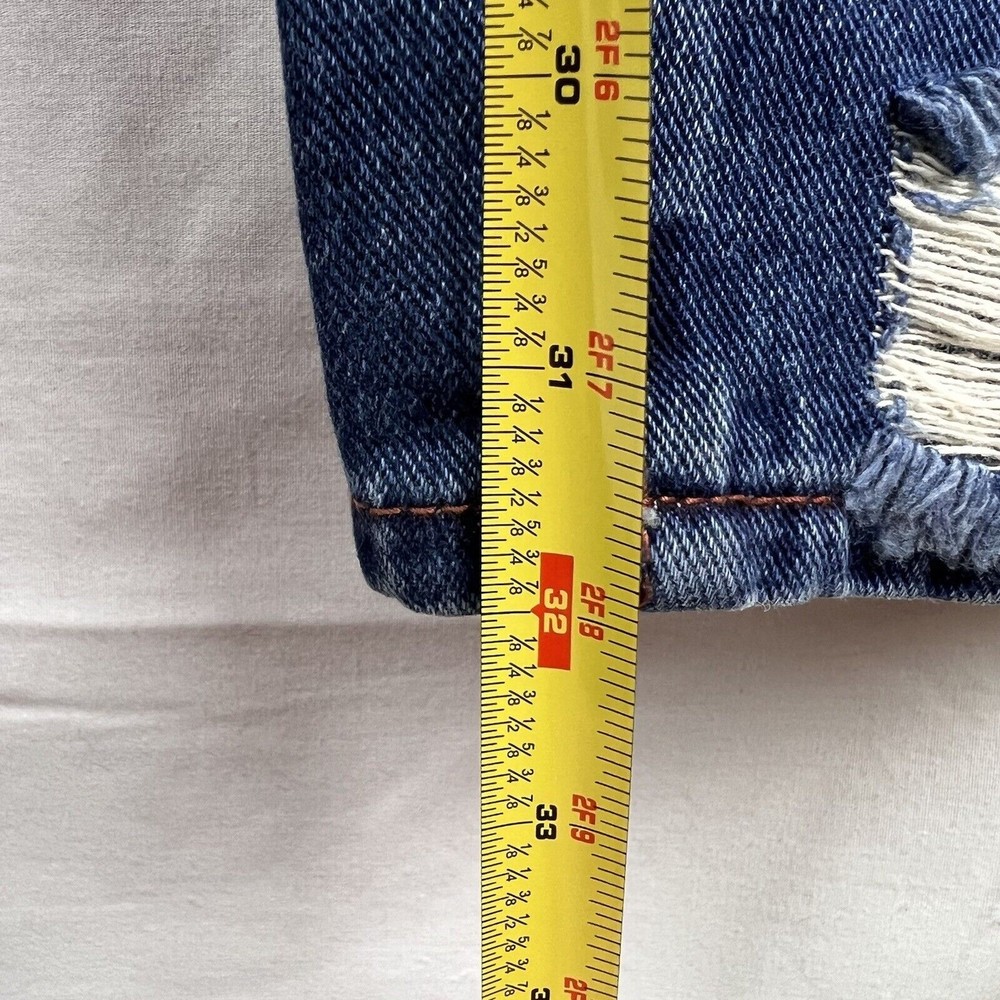 No Boundaries NWT Super High Rise Straight Leg Medium Wash Blue Jeans Size 15 - Picture 8 of 12